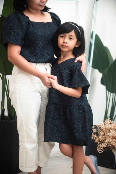 Melrose Label: Austoma Girl's Dress (Navy)