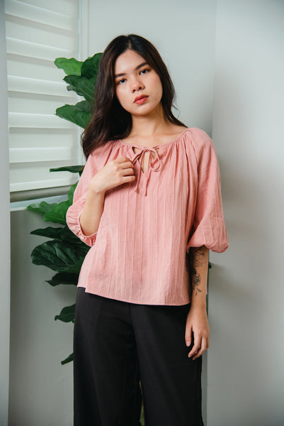 Glady Cotton 2-way Top in Salmon