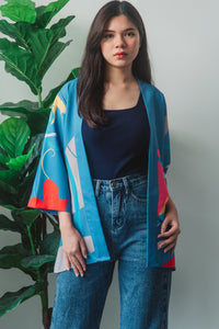 Melrose Label: A'Horizon Kimono (Blue)