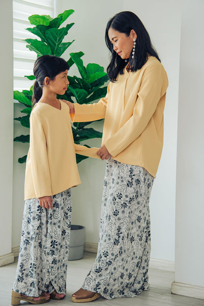 Melrose Label: Aisy Kurung Set - Yellow | Girl