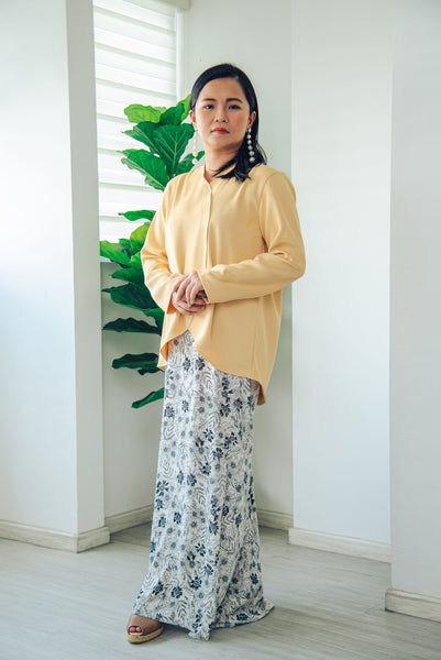 Melrose Label: Aisy Kurung Set - Yellow | Adult