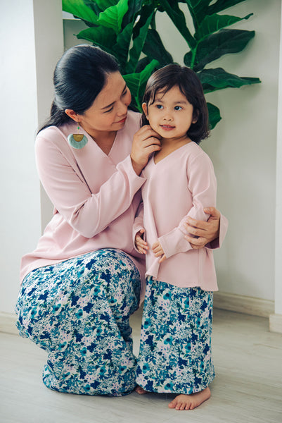 Melrose Label: Aisy Kurung Set - Pink | Girl