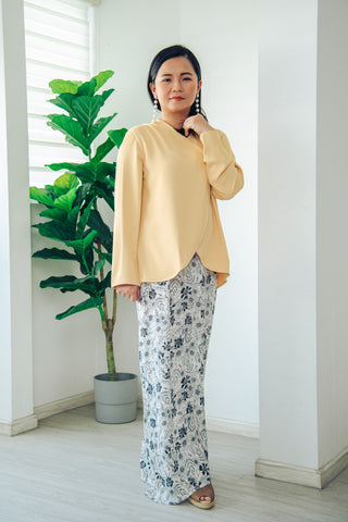 Melrose Label: Aisy Kurung Set - Yellow | Adult