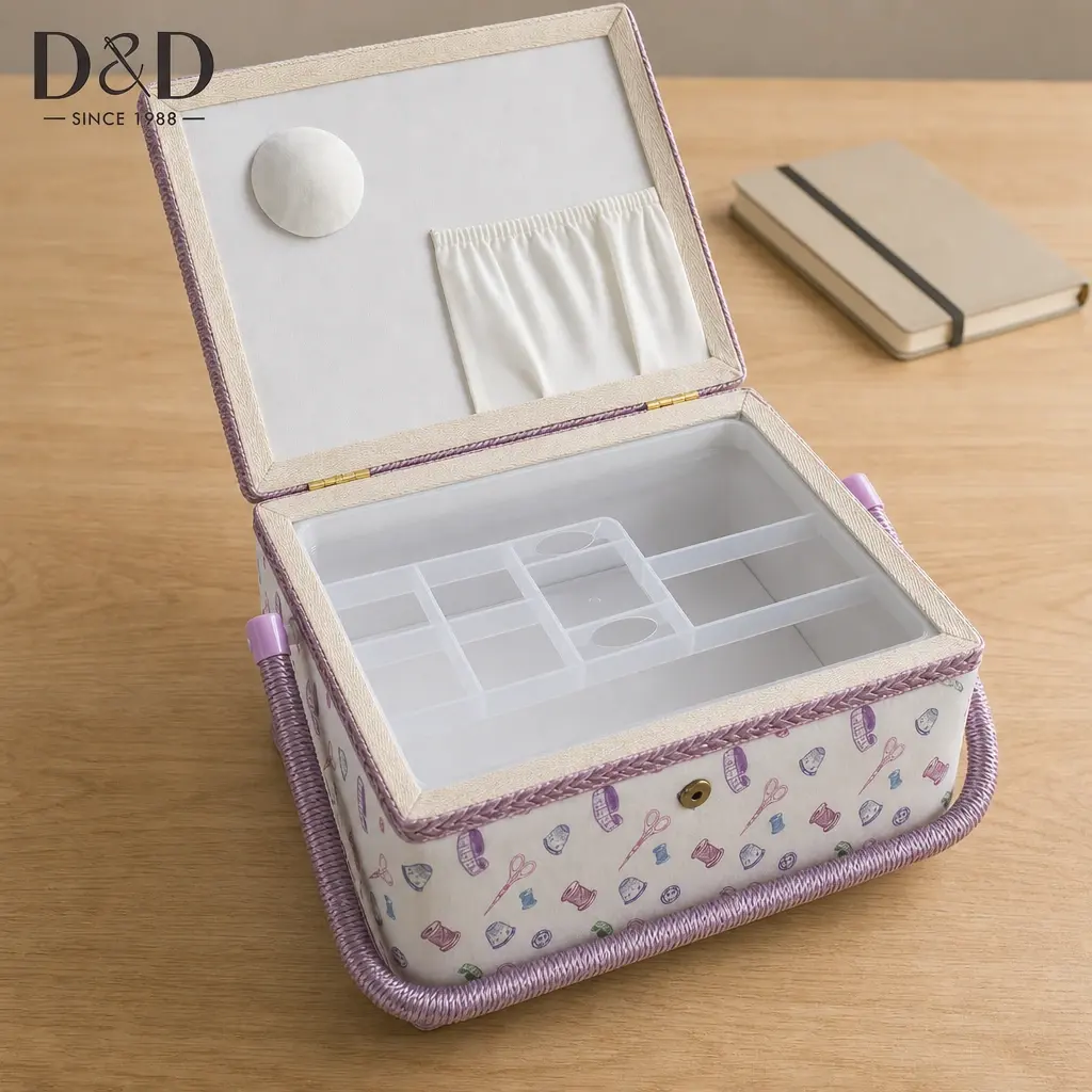Violet Notions Basket on a creative worktable