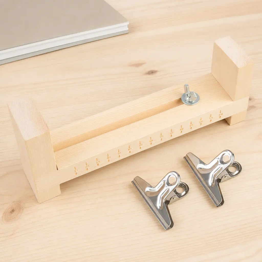 Adjustable Braiding Jig on a creative worktable