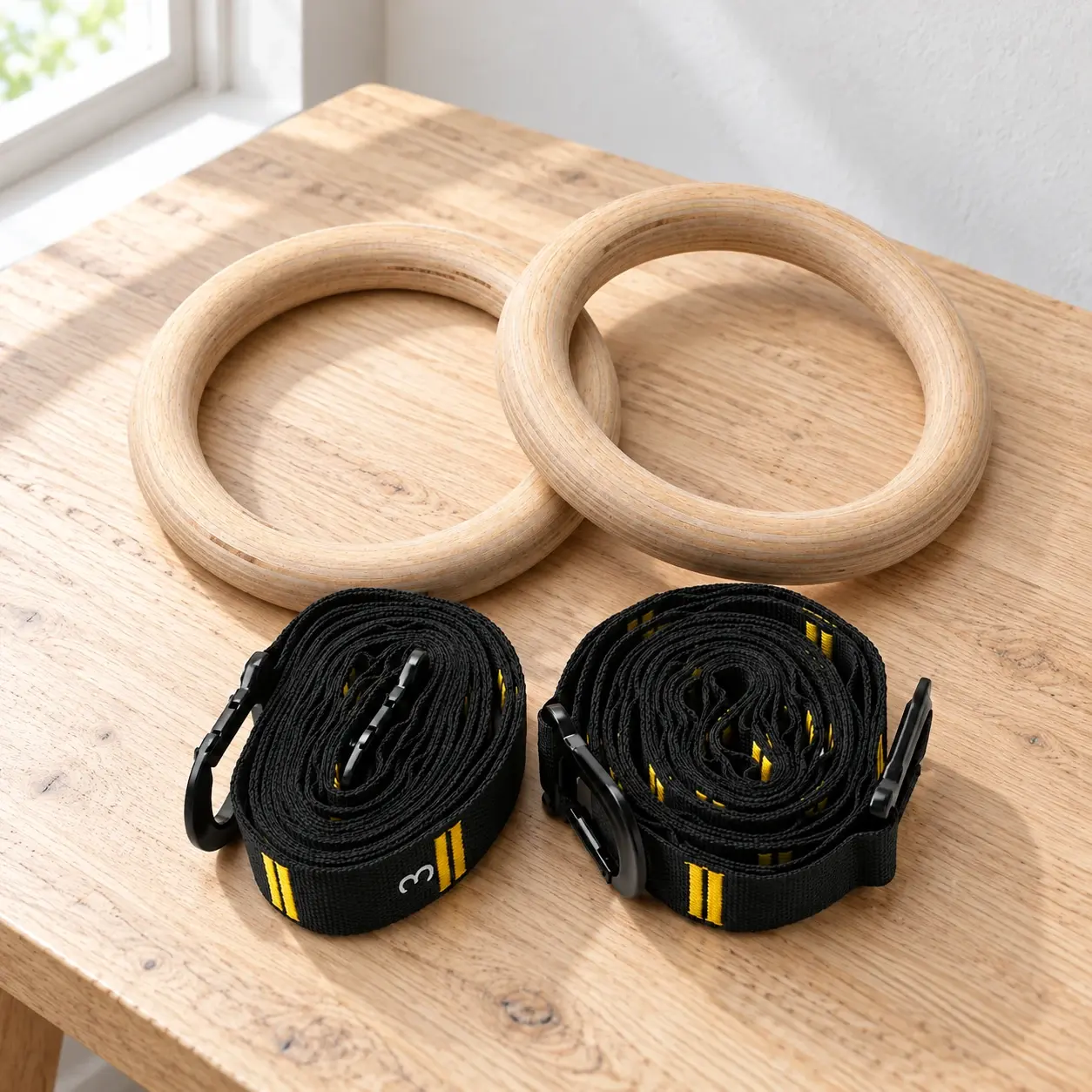 Wood Ring Training Kit, selected product photographed on natural daylight