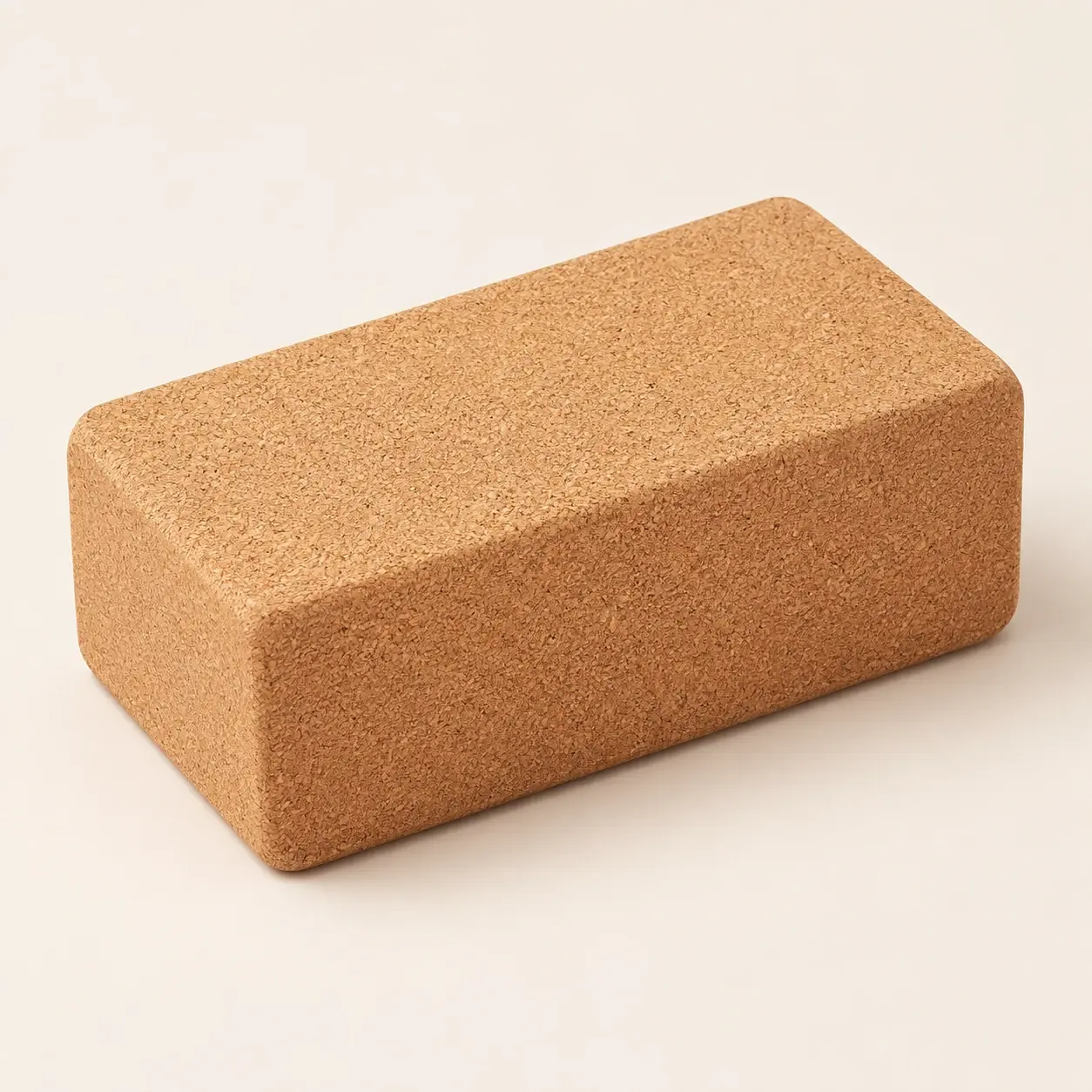 Plain Cork Practice Block, selected product photographed on warm ivory